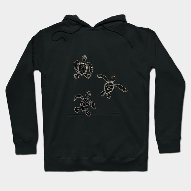 Baby Turtles Hoodie by Ava Ray Doodles